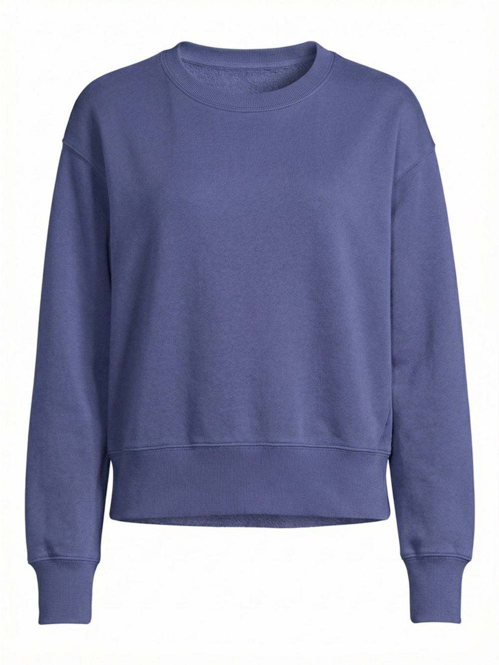 Madewell Periwinkle Blue Medium Crewneck Sweatshirt Boxy Fleece Pullover Loungue